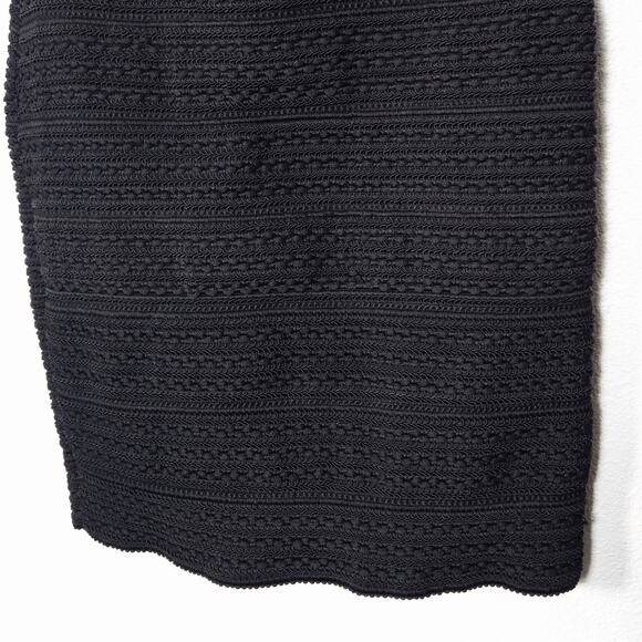 Cache Strapless Bodycon Dress Size 6 Black Sleek Minimalist Clubwear - Picture 5 of 8